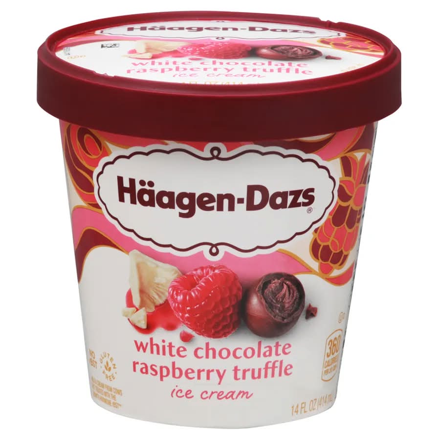 Haagen-Dazs White Chocolate Raspberry Truffle