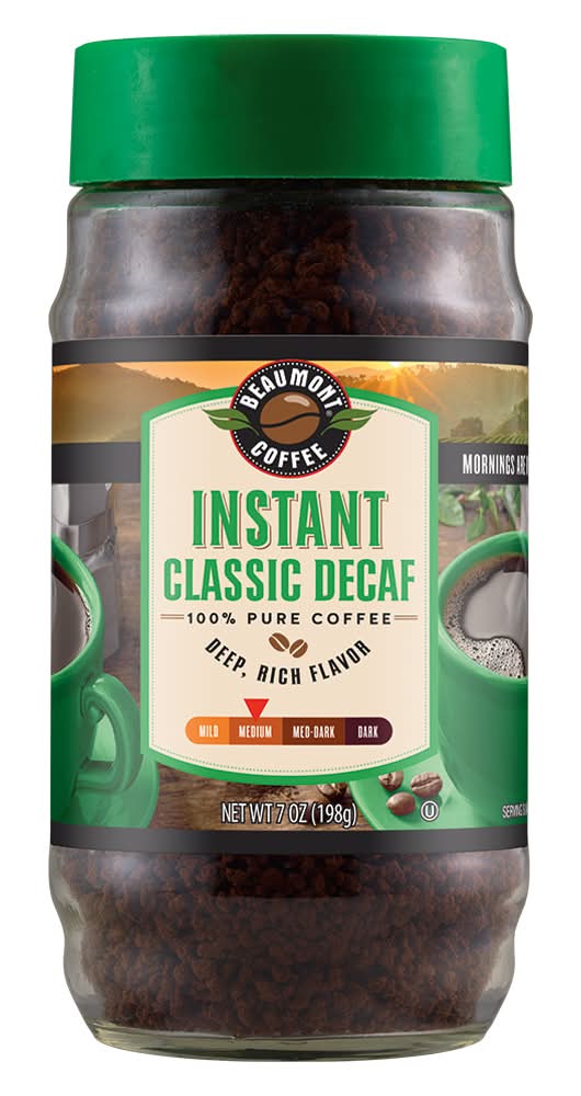 Beaumont Decaffeinated Instant Coffee (7 oz)