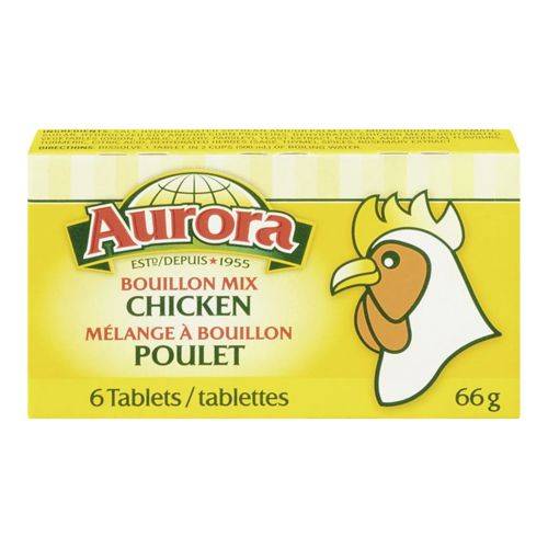 Aurora mélange de bouillon de poulet (6unités, 66 g) - chicken bouillon mix (66 g)