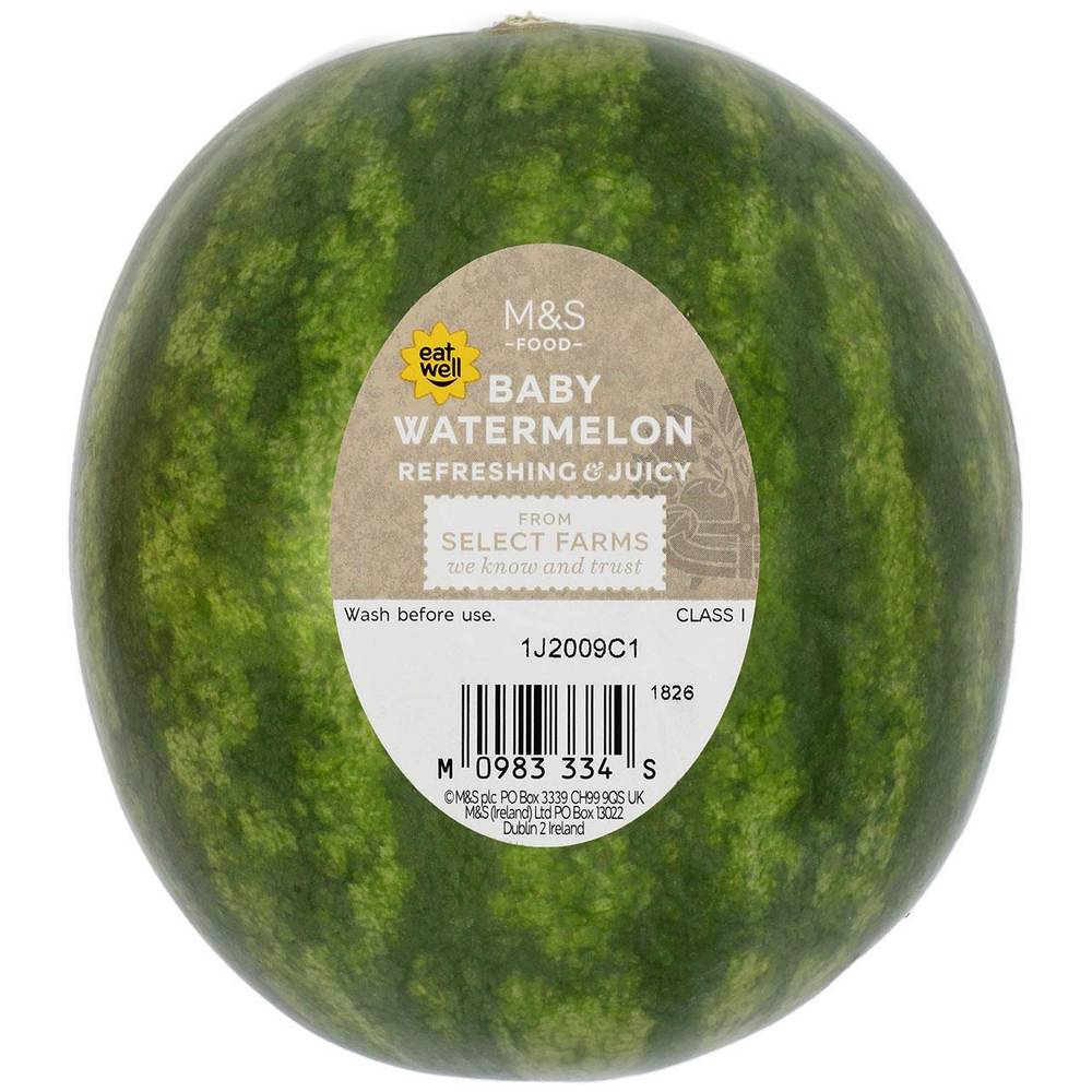 M&S Perfectly Ripe Extra Small Baby Watermelon (1 per pack)