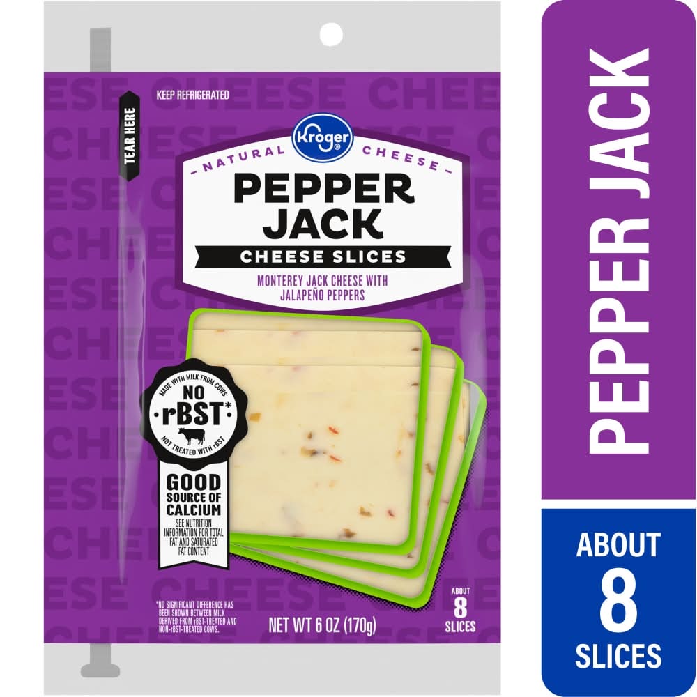 Kroger® Pepper Jack Sliced Cheese