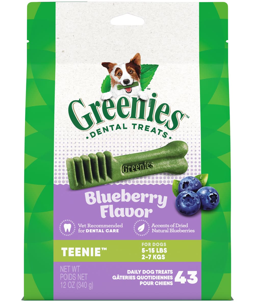 Greenies Teenie Blueberry Flavor Dental Treats (12 oz)