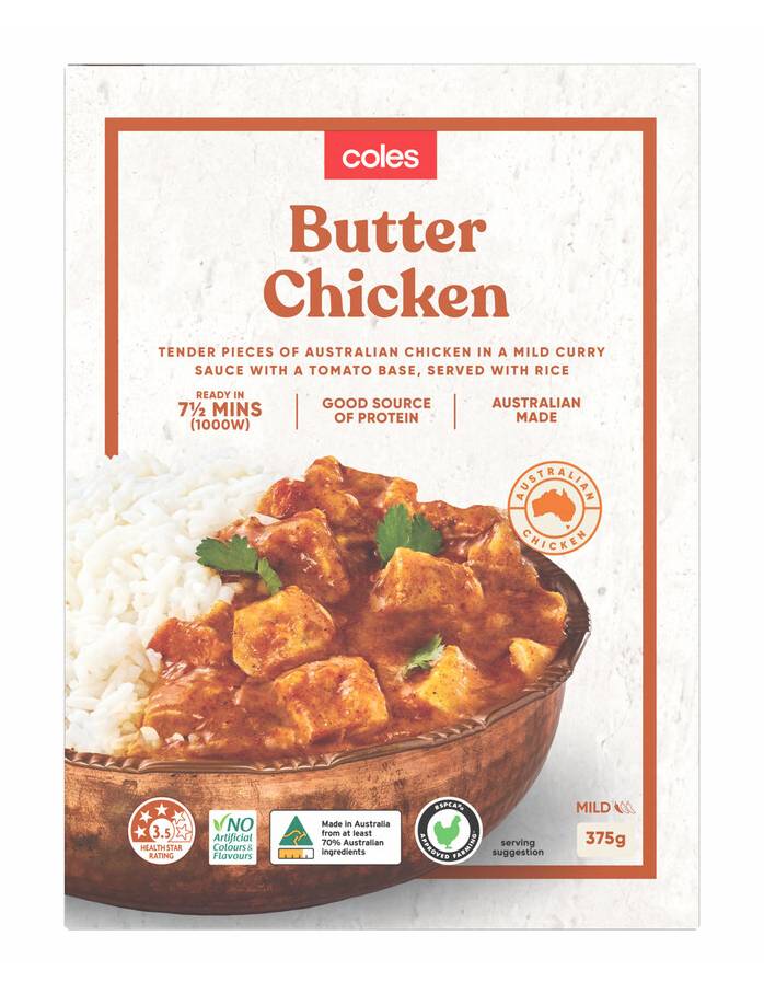 Coles Convenience Meals Butter Chicken (375g)