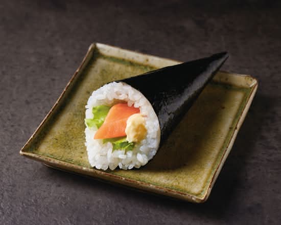 サーモンレタス手巻 【 V2910 】Salmon Lettuce Hand Roll