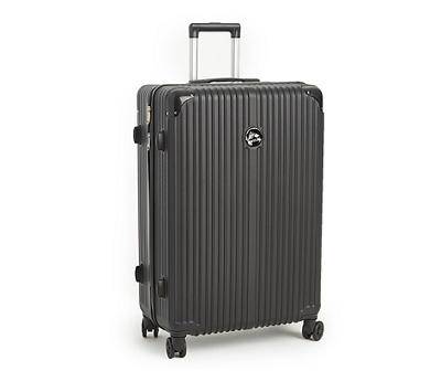 Black 28" Ridged Stripe Summit Hardside Spinner Suitcase