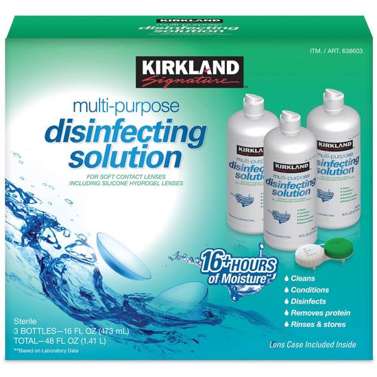 Kirkland Signature Multi-Purpose Disinfecting Solution (3 x 16 fl oz)
