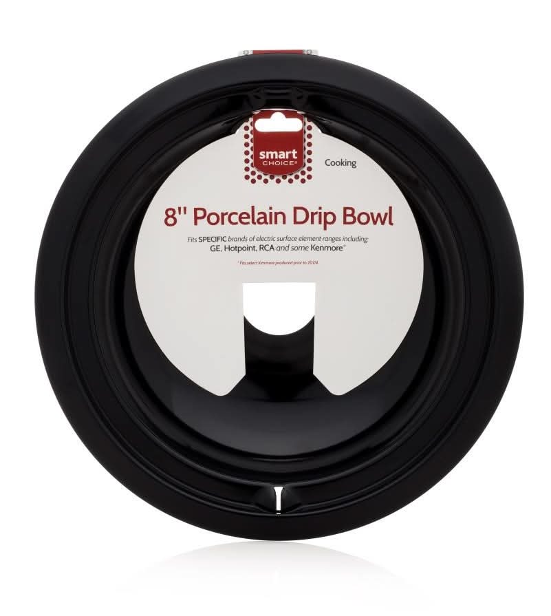 Smart Choice Universal Electric range 8-in Drip pan ( Black/Porcelain )