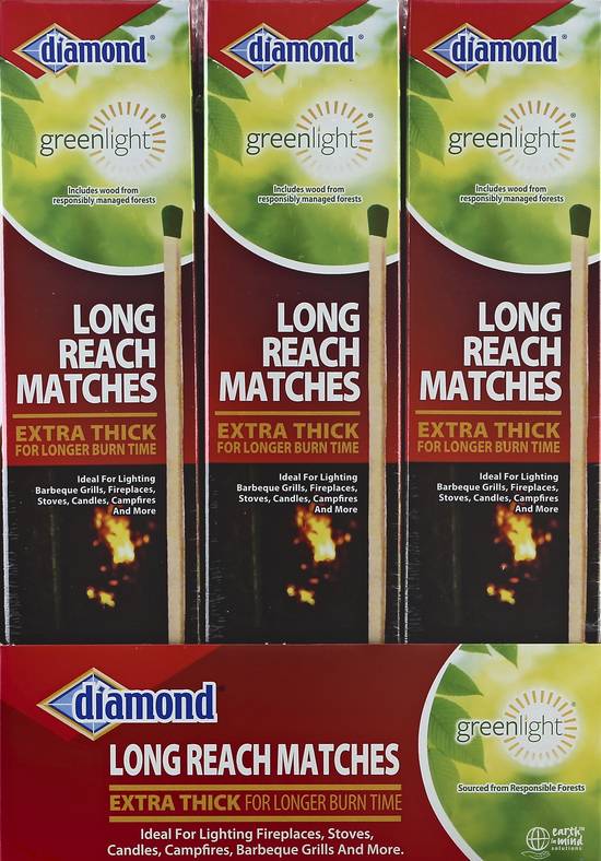 Diamond Greenlight Long Reach Matches (12 ct)