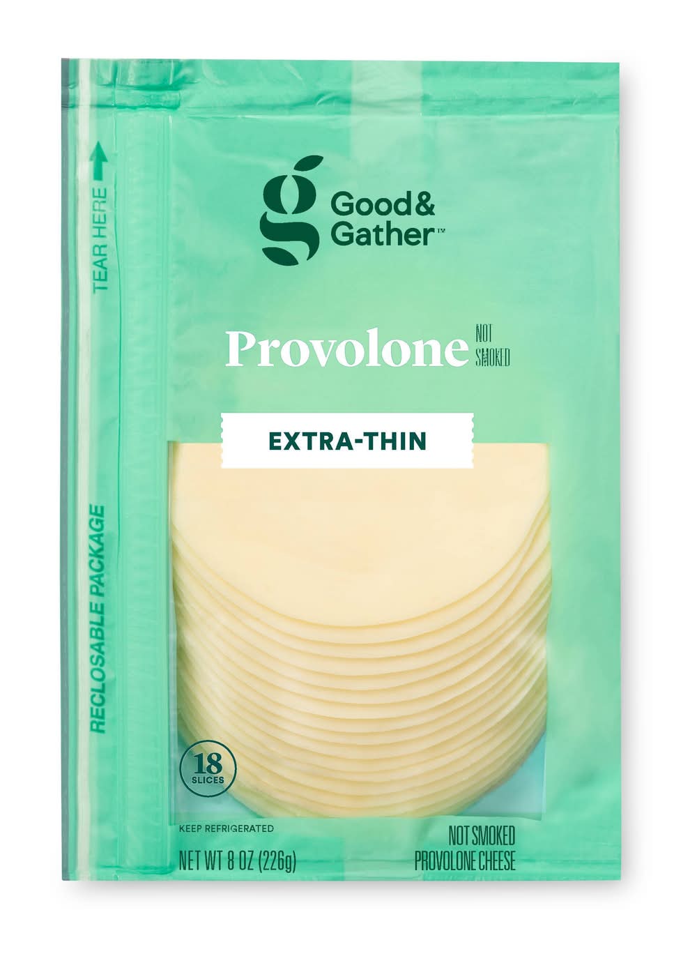 Good & Gather Extra-Thin Provolone Deli Sliced Cheese (8 oz)