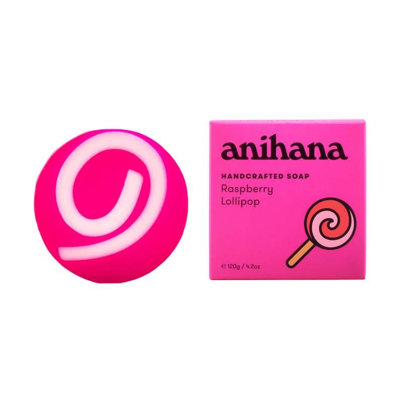 anihana Soap Bar Raspberry Lollipop 120g