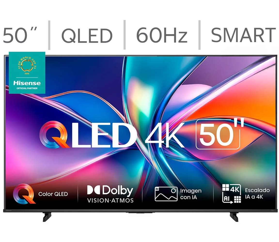 Hisense · Pantalla hi-qled 4k qd6, 50"