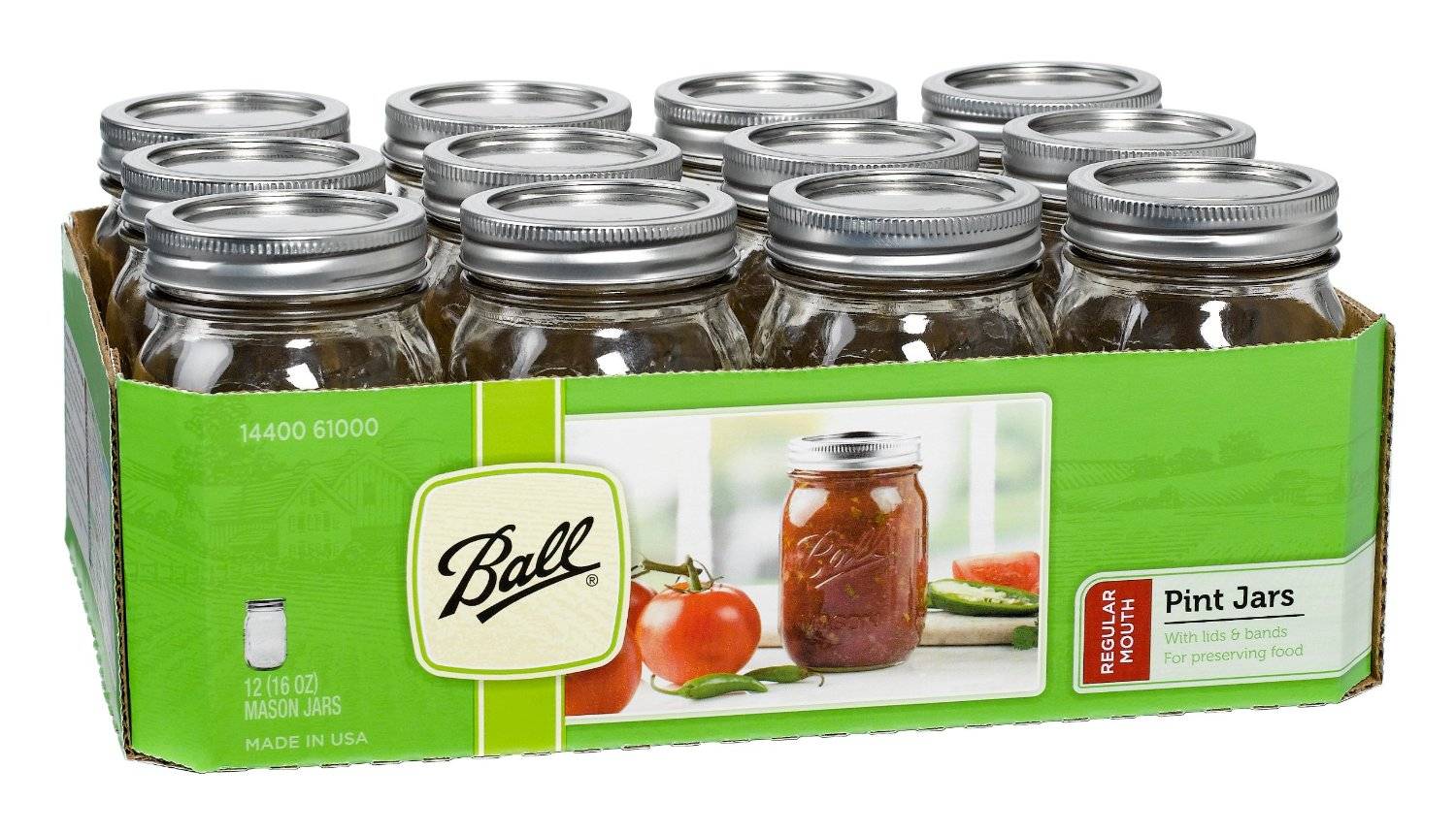 Jarden Home Brands - Ball Regular Mouth Mason Jar - 12/8 oz (1X12|1 Unit per Case)