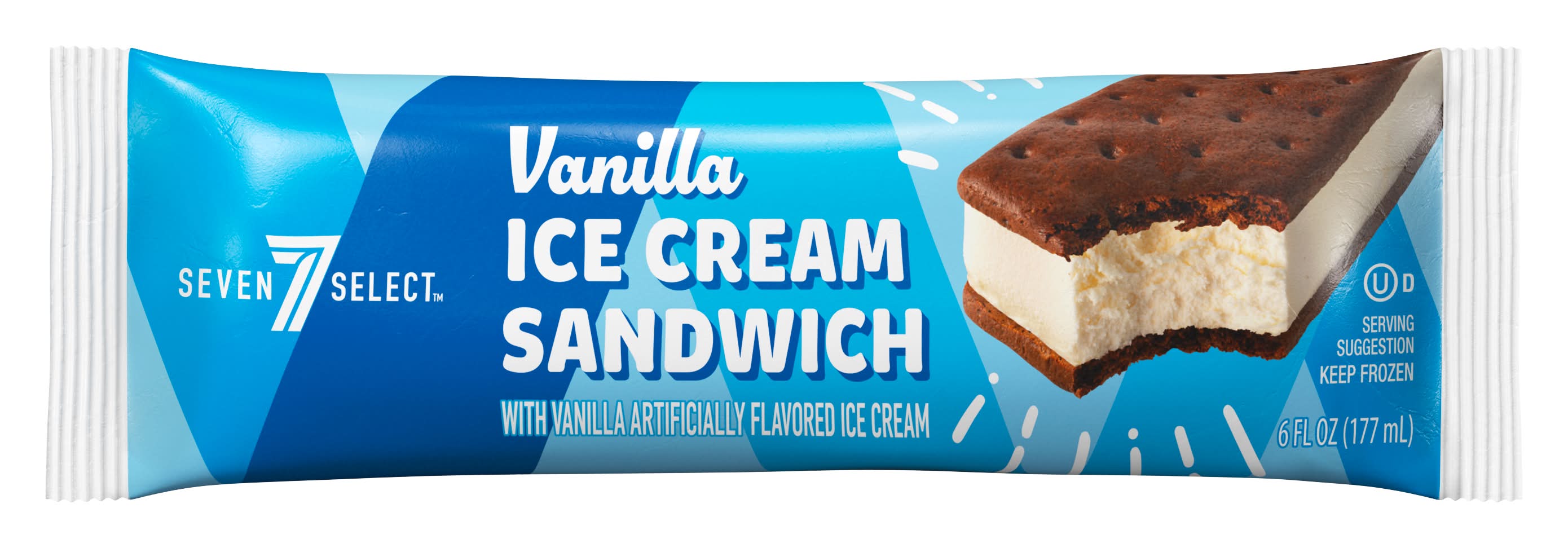 7-Select Ice Cream Sandwich, Vanilla (6 fl oz)