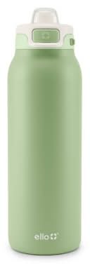 Ello Pop and Fill Stainless Steel Water Bottle, Dark Green