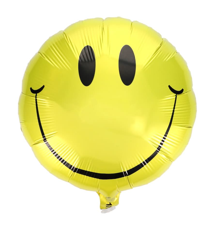 CTI Industries Smiley Face Foil Balloon, 18 in