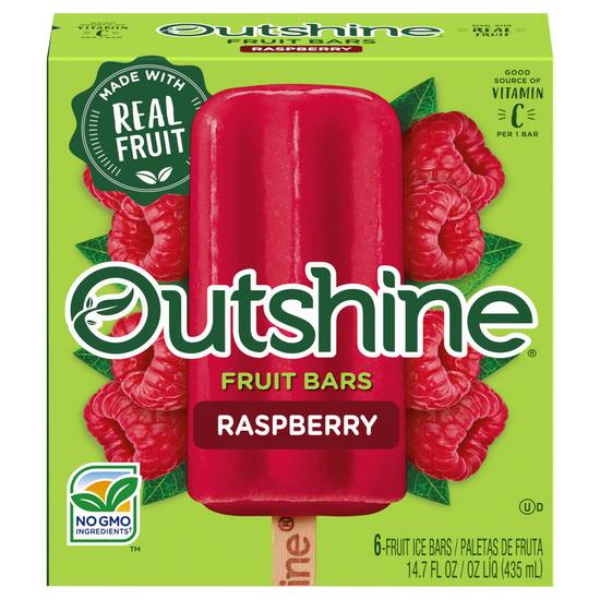 Outshine Raspberry Fruit Ice Bars (6 ct)