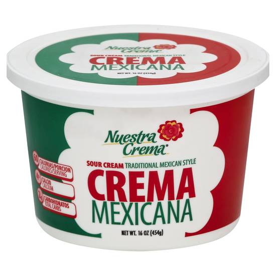 Nuestra Crema Mexican Style Sour Cream (16 oz)