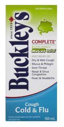 Buckley's Complete Plus Extra Strength Cold & Flu Mucus Relief Syrup (250 ml)