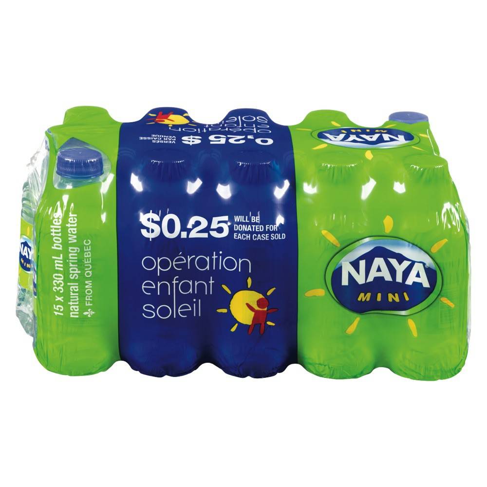 Naya eau de source mini (15 piéce, 330 ml) - naturel spring water (15 ct, 330 ml)