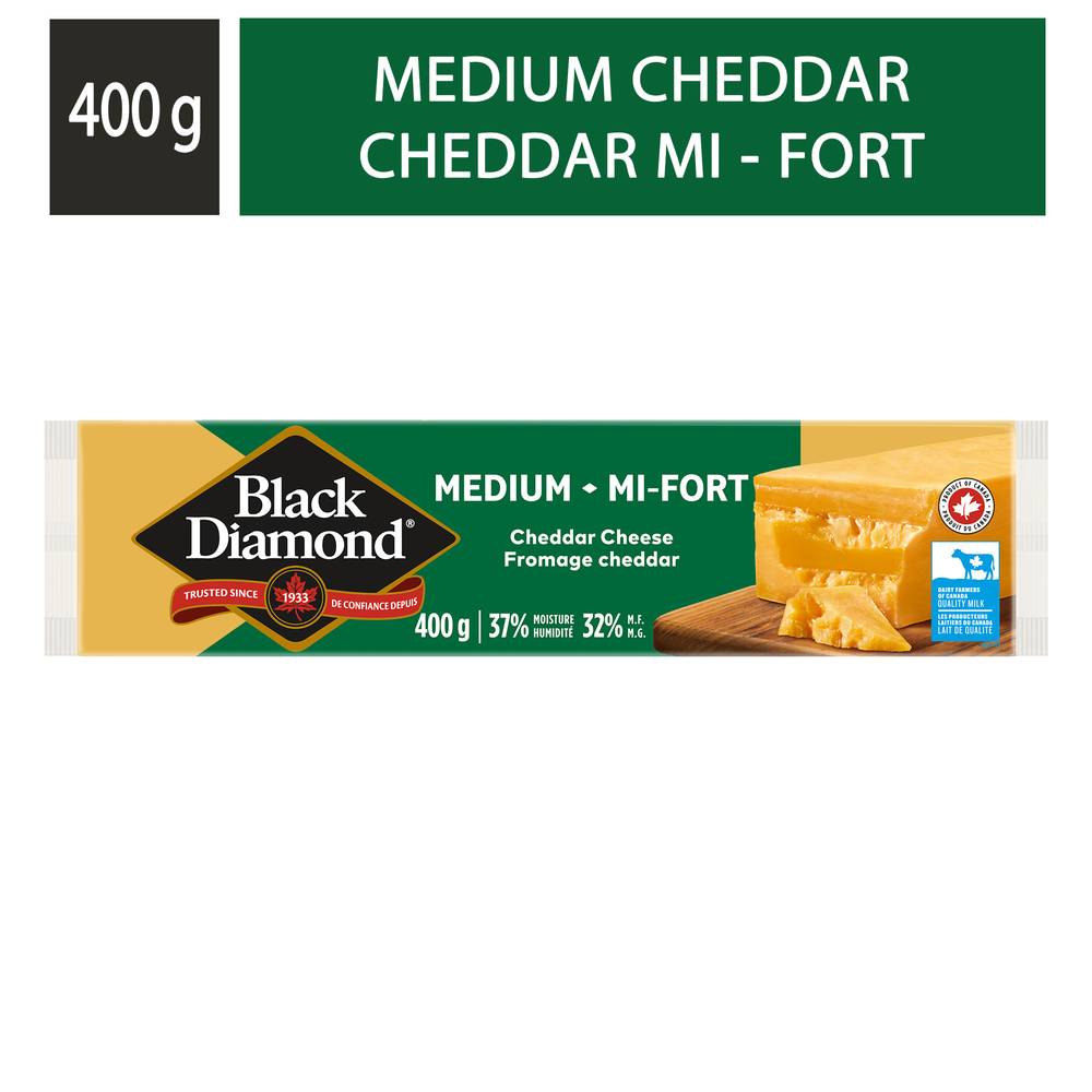 Black Diamond Medium Cheddar Cheese (400 g)