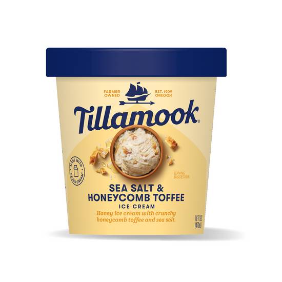 Tillamook Ice Cream (sea salt and honeycomb toffee)