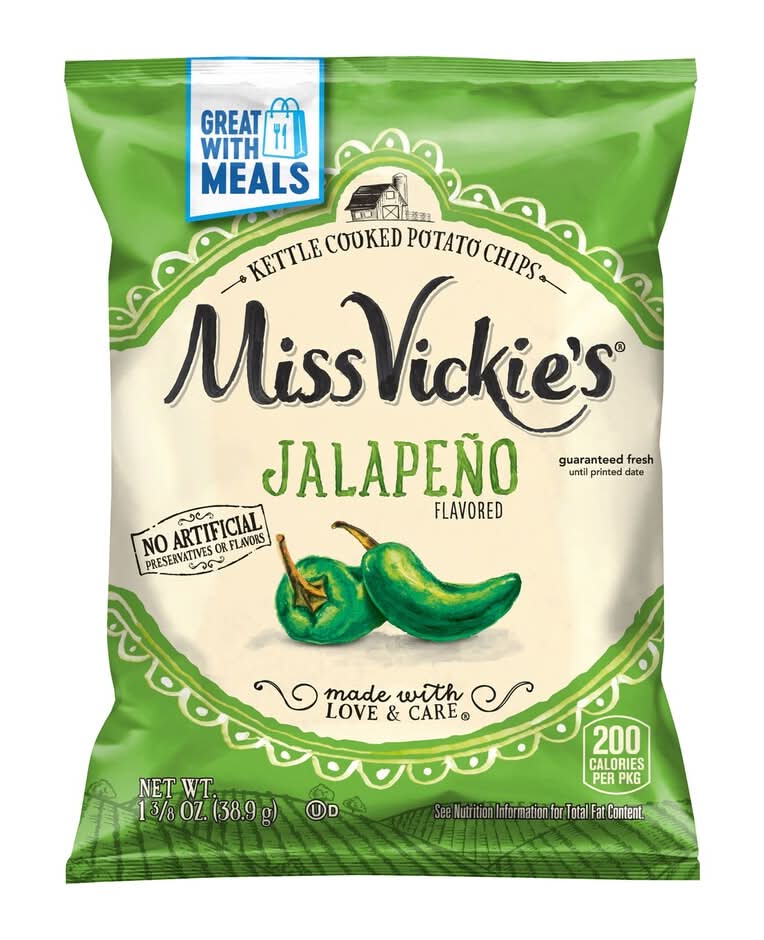 Miss Vickie's Kettle Cooked Potato Chips, Jalapeno (1.37 oz)