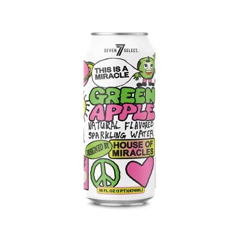 7-Select Miracle Seltzer Green Apple 16oz Can