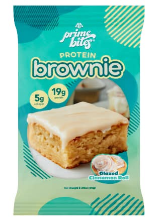 Alpha Prime Supplements Primebites Protein Brownies Glazed Cinnamon Roll (2.29 oz)