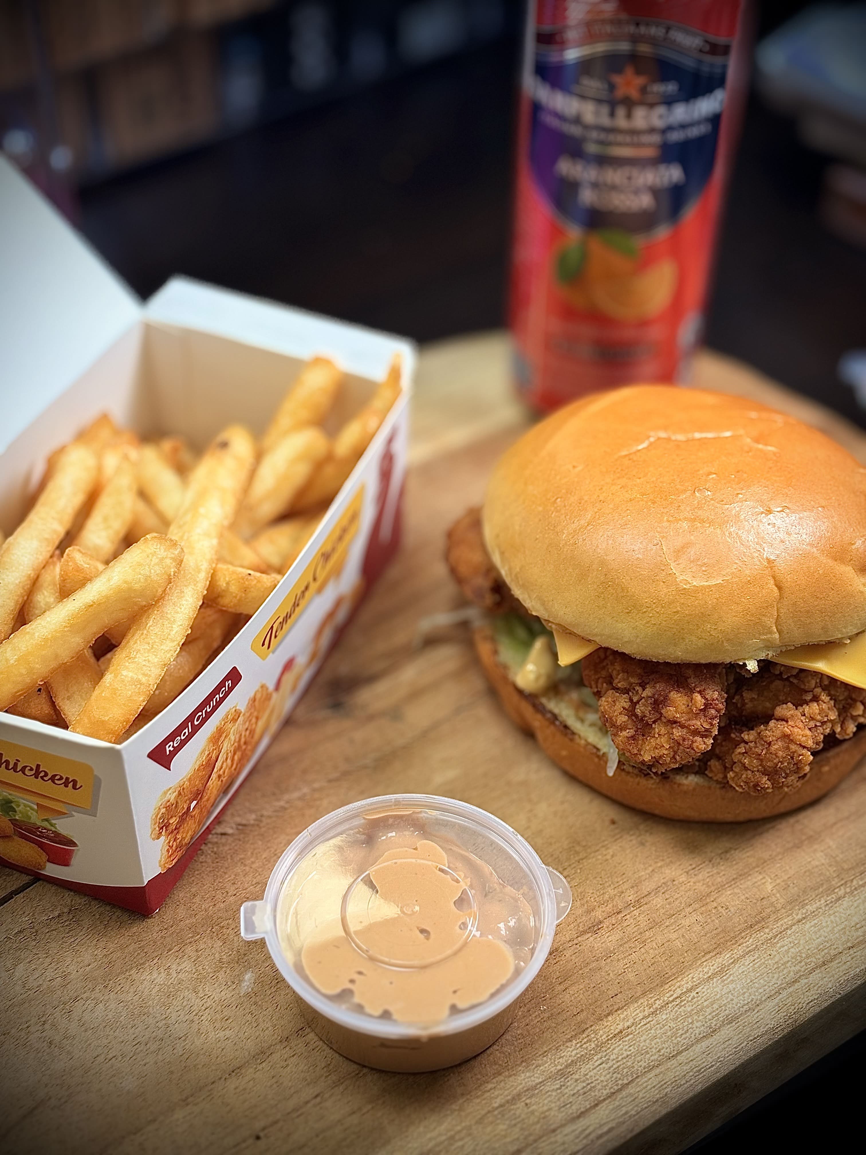 Menu chicken BBQ burger