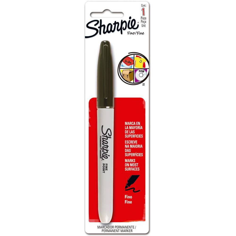 Sharpie marcador permanente punto fino (blister 1 pieza)