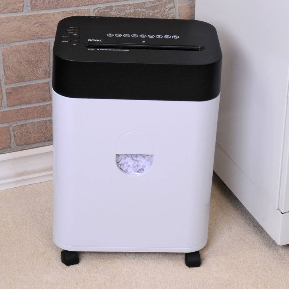 Royal Micro Cut Paper Shredder (white-black)