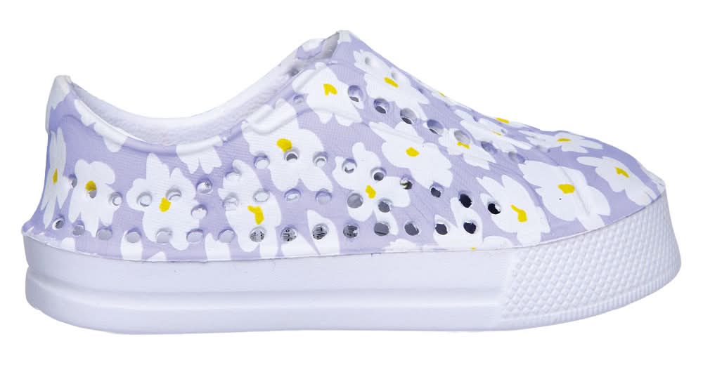 Lily & Dan Purple Children's Lightweight Slip Ons - 9/10