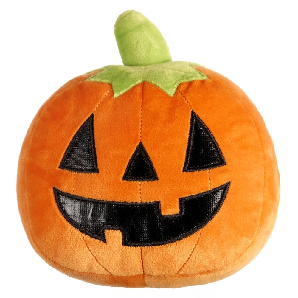 American Greetings Halloween Plush Pumpkin Jack-O'-Lantern Treat Holder