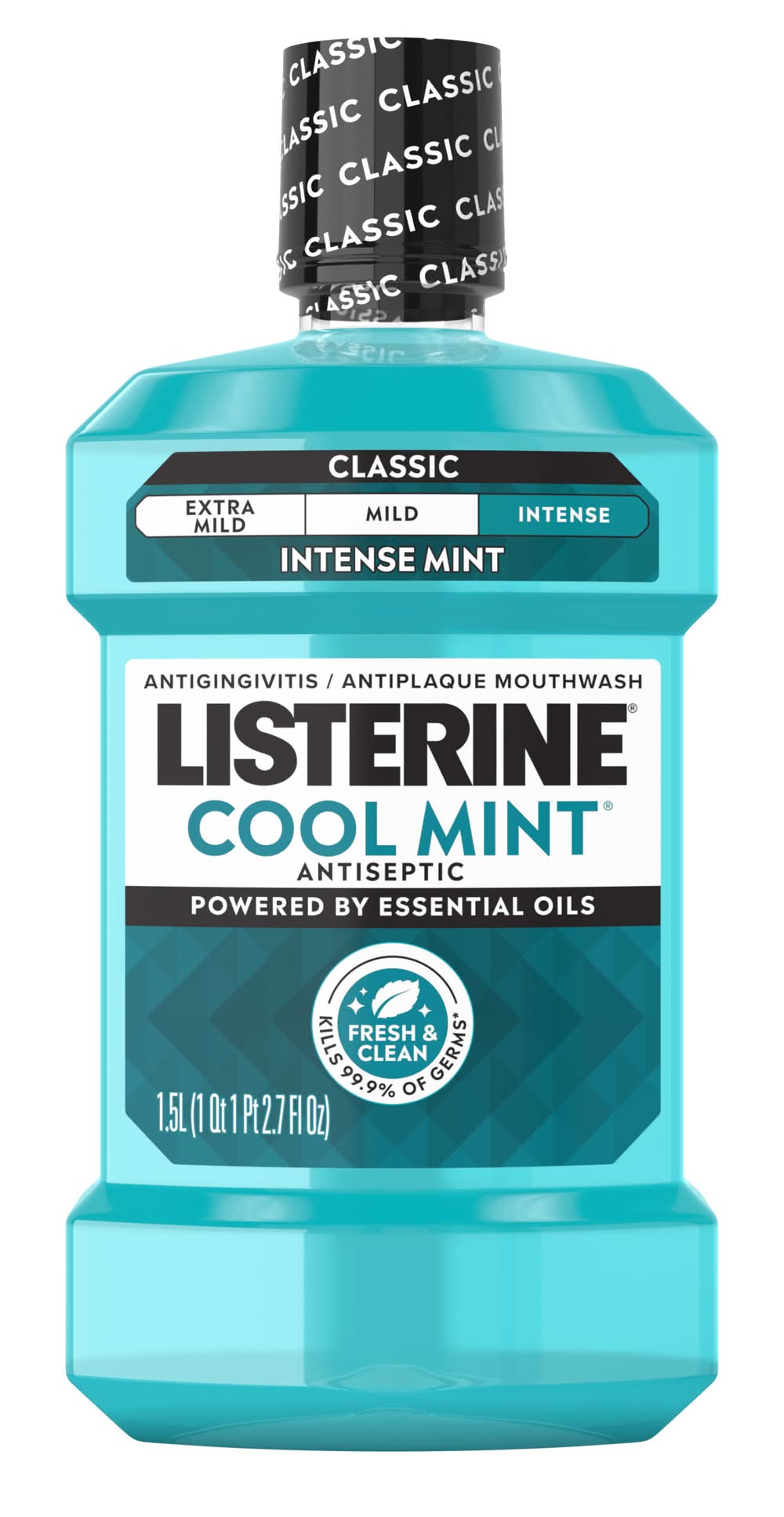 Listerine Intense Antiseptic Mouthwash, Cool Mint (1.5 L)