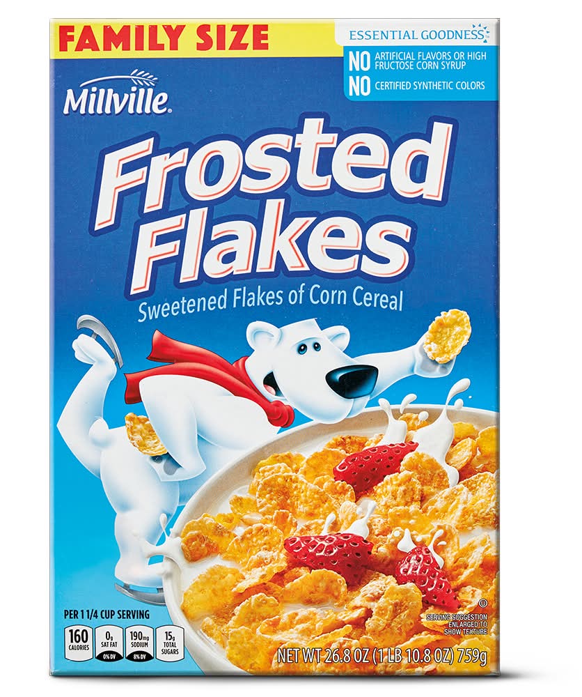 Millville Family Size Frosted Flakes