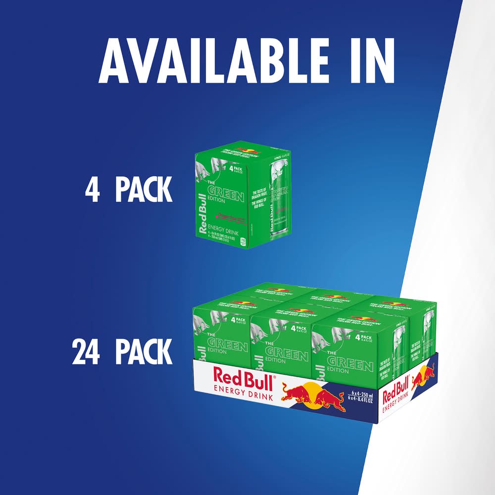Red Bull The Green Edition Energy Drink, Dragon Fruit (8.4 fl oz