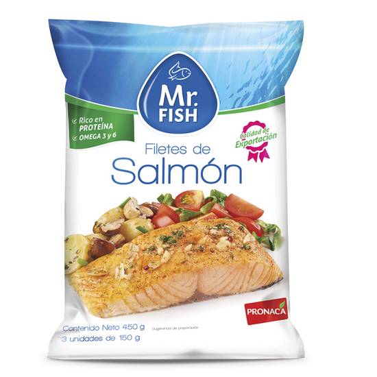 Filete De Salmón Mr. Fish 450 Gr