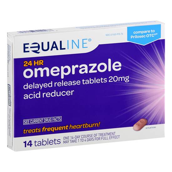 Equaline 24 Hr Omeprazole 20 mg Tablets ( 14 ct )