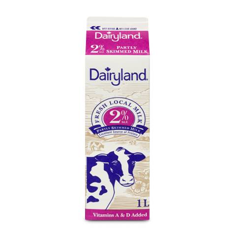 Dairyland 2% Milk Carton 1L