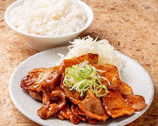 ぶた肩ロース定食 Grilled Pork Set Meal (Loin)