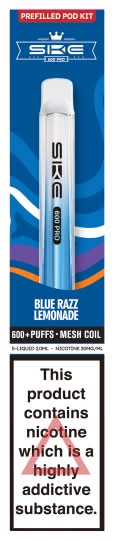 SKE Blue Razz Lemonade, Prefilled Pod Kit