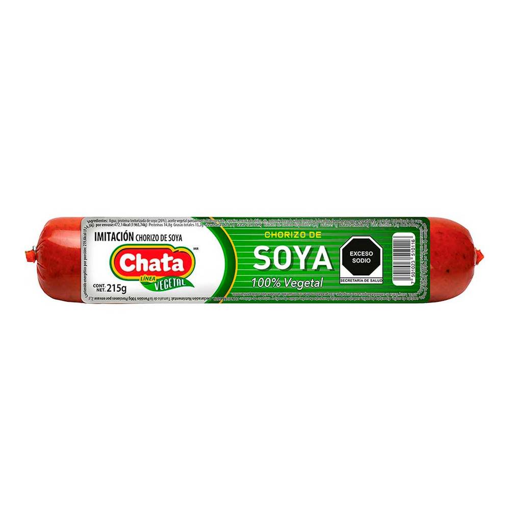 Chata chorizo de soya (al vacío 215 g)