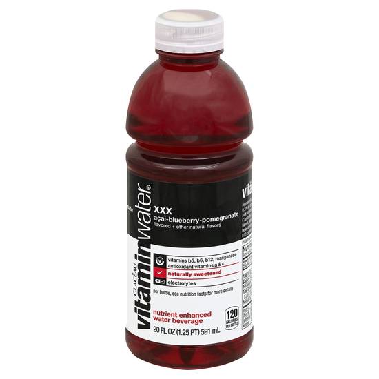Vitaminwater Nutrient Enhanced Water Beverage (20 fl oz) (acai-blueberry-pomegranate)