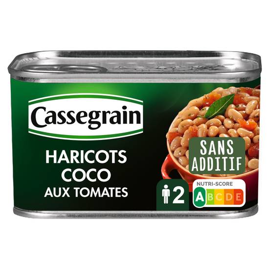 Cassegrain - Haricots coco cuisinés à la tomate laurier et sauje