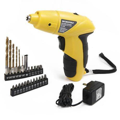 WORKPRO 4V Electric Screwdriver, Rechargeable Cordless Screwdriver Set