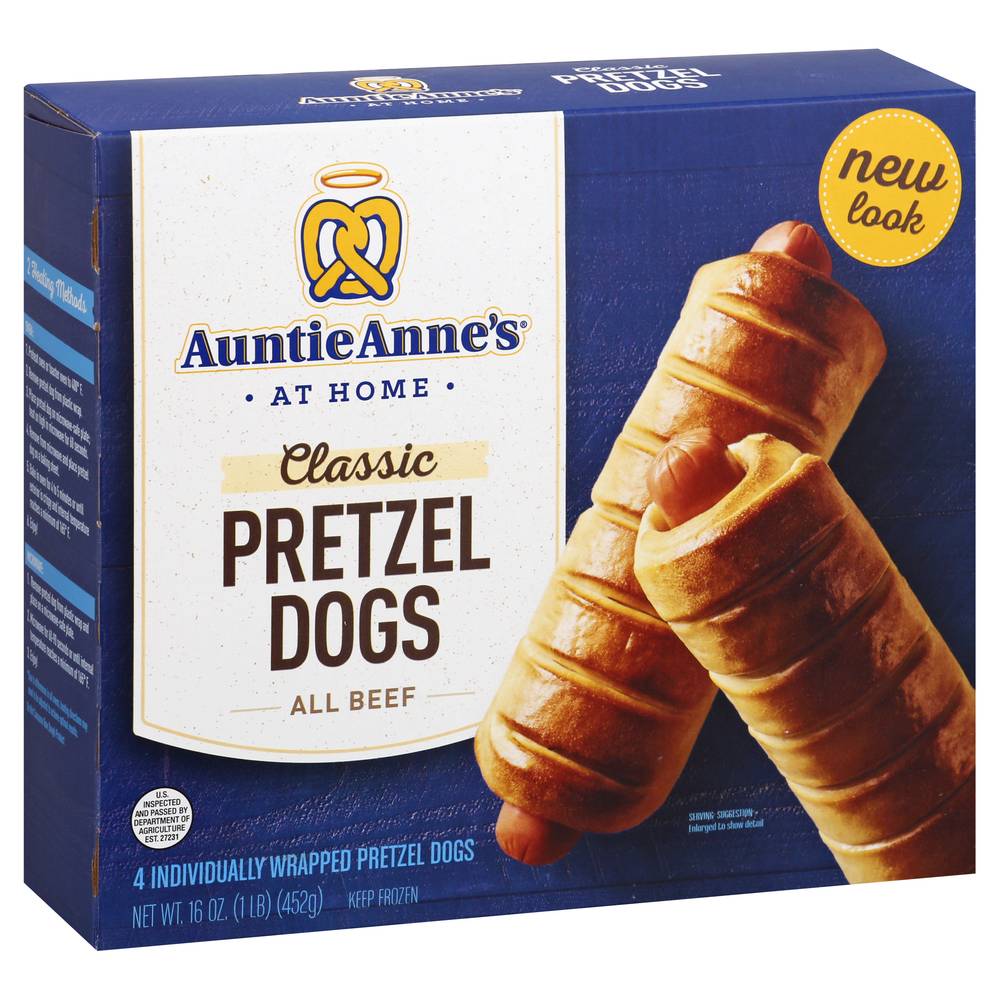 Auntie Anne's Classic All Beef Pretzel Dogs (1 lbs, 4 ct)