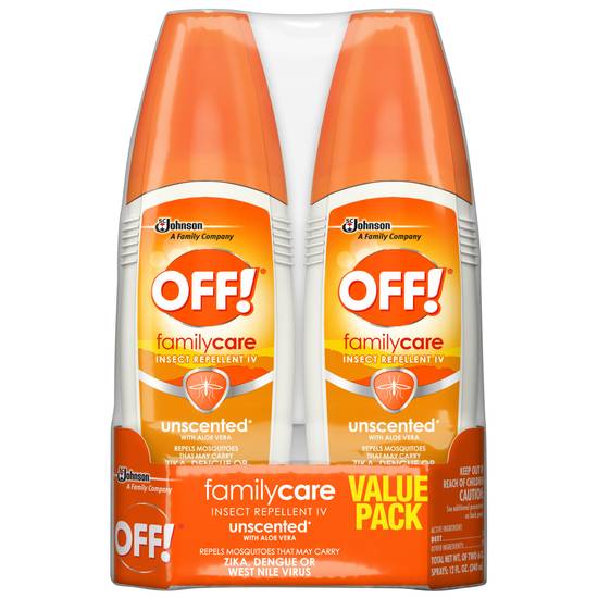 Off! Familycare Mosquito Repellent Unscented Bug Spray