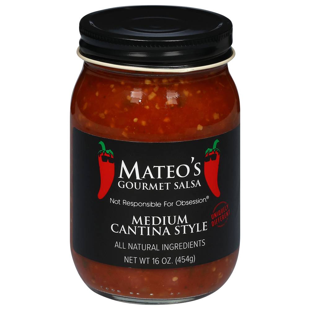 Mateo's Cantina Style Medium Gourmet Salsa (1 lbs)