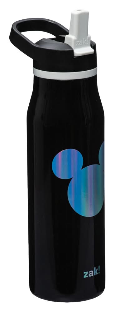 zak! Disney Character Mickey Stainless Steel Bottle 20oz, Black