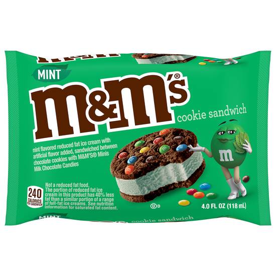 M&M's Mint Cookie Sandwich
